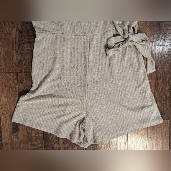 HEATHERLY Delia Side Tie Knit Romper Light Gray Size 2X Stretchy Soft Comfy NWT! - Picture 6 of 16